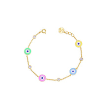 Load image into Gallery viewer, Evil Eye Charm Bracelet