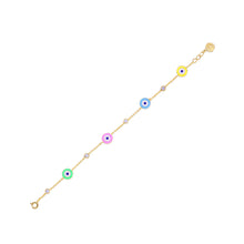 Load image into Gallery viewer, Evil Eye Charm Bracelet