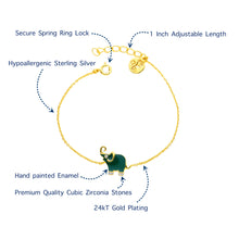 Load image into Gallery viewer, Elephant Charm Bracelet