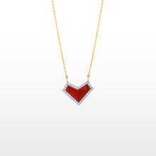 Load image into Gallery viewer, Faceted Heart Necklace