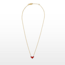 Load image into Gallery viewer, Faceted Heart Necklace