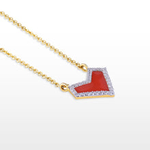 Load image into Gallery viewer, Faceted Heart Necklace