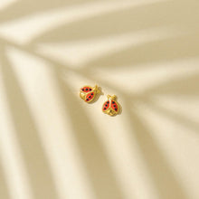 Load image into Gallery viewer, Ladybug Earrings