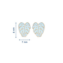 Load image into Gallery viewer, Leaf Enamel Earrings