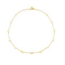 Load image into Gallery viewer, Petit Solid Hearts Necklace