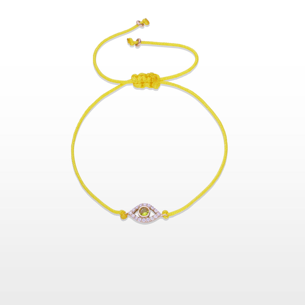 GG Petit Evil Eye Yellow Sapphire Thread Bracelet