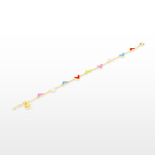 Load image into Gallery viewer, Mini Hearts Charm Bracelet