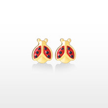 Load image into Gallery viewer, Ladybug Earrings