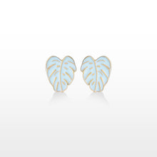 Load image into Gallery viewer, Leaf Enamel Earrings