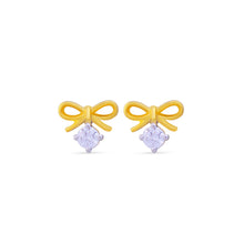 Load image into Gallery viewer, Diamond Bow Earrings
