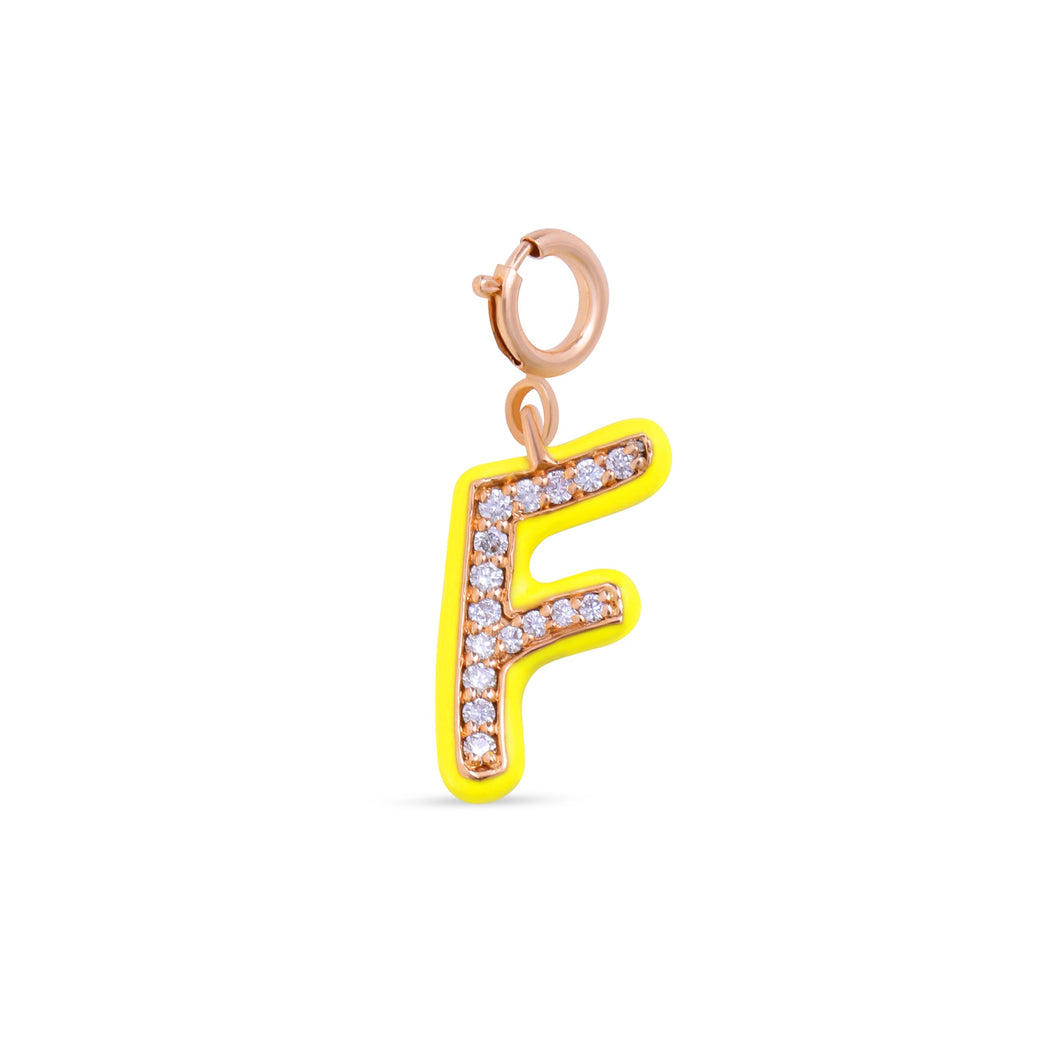 Alphabet F Charm