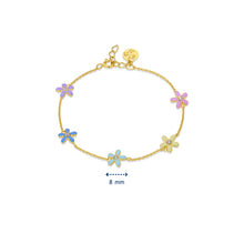 Load image into Gallery viewer, Floral Charm Bracelet
