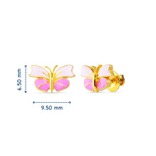 Load image into Gallery viewer, Two Tone Butterfly Earrings
