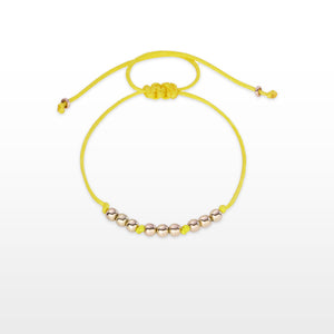 GG Petit 9 Gold Ball Yellow Thread Bracelet
