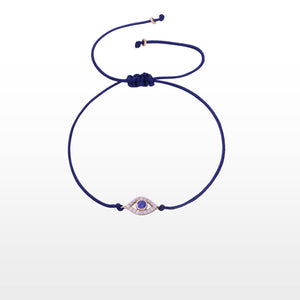 GG Petit Evil Eye Blue Sapphire Thread Bracelet