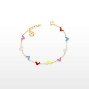 GG Petit Mini Hearts Charm Bracelet