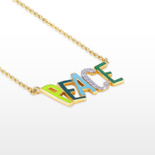 Load image into Gallery viewer, GG Petit Peace Enamel Necklace
