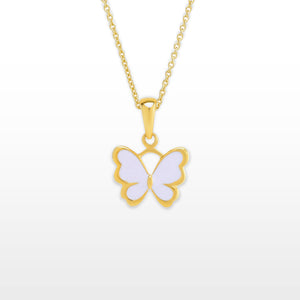 GG Petit Butterfly Enamel Pendant