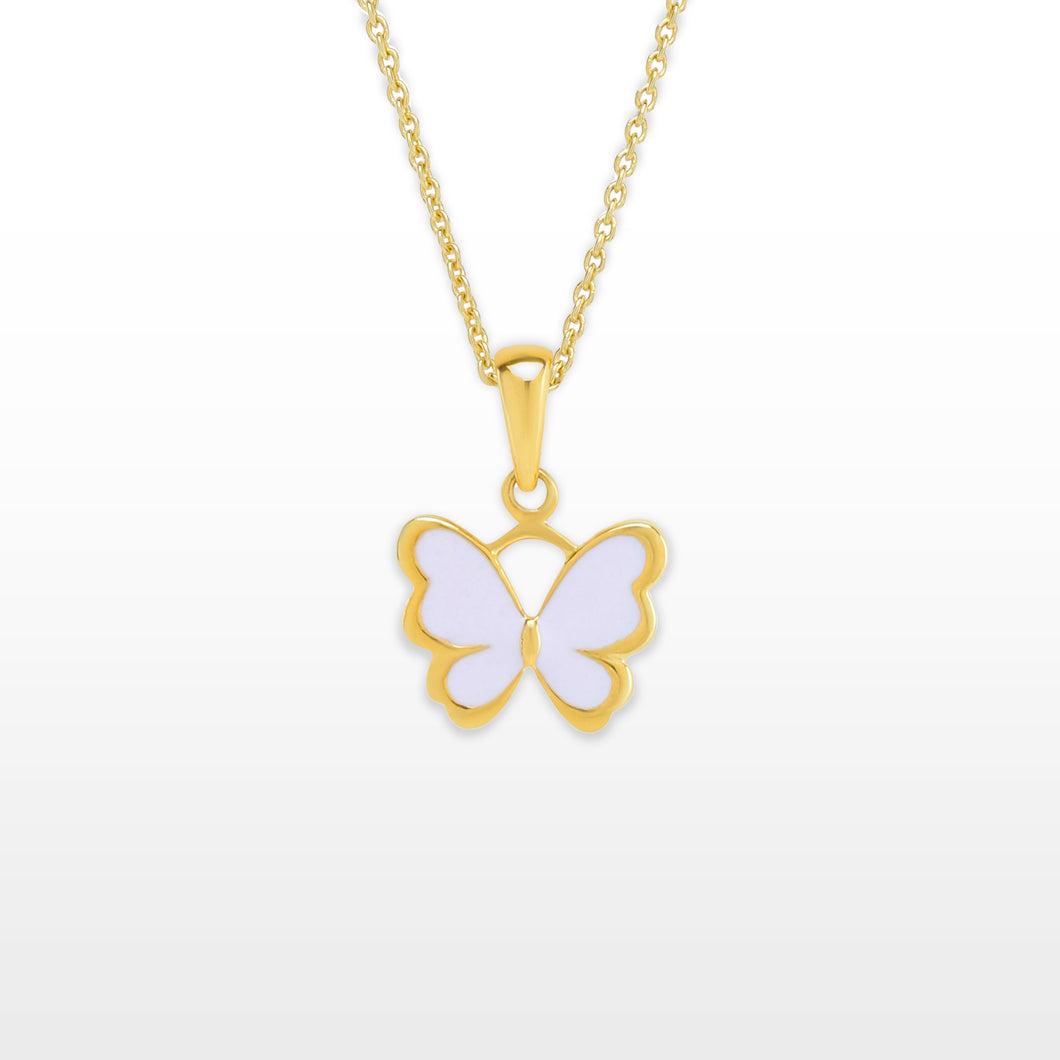 GG Petit Butterfly Enamel Pendant