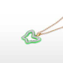 Load image into Gallery viewer, GG Petit Diamond Butterfly Outline Pendant
