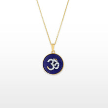 Load image into Gallery viewer, GG Petit Lapis Lazuli OM Coin Pendant
