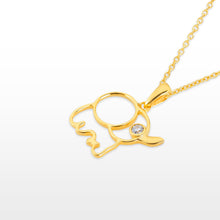 Load image into Gallery viewer, GG Petit Elephant Outline Pendant
