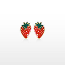 Load image into Gallery viewer, GG Petit Strawberry Earrings
